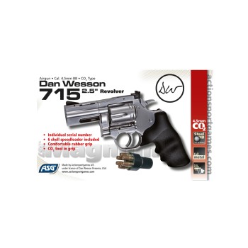 CO2 Dan Wesson 715 2,5'' Silver 4,5mm Airgun GNB