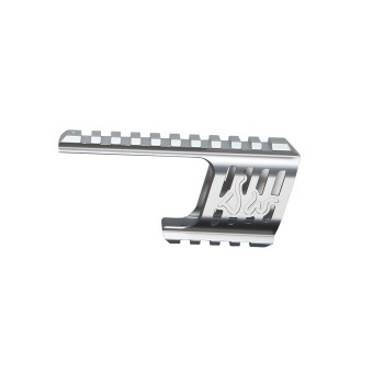 Custom CNC rail mount for Dan Wesson 715, silver