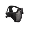 Mesh mask, cheek pad, metal lower half Black