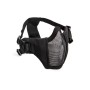 Mesh mask, cheek pad, metal lower half Black