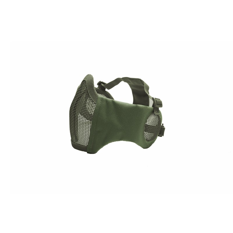 Mesh Mask cheek pad with ear protection OD Green