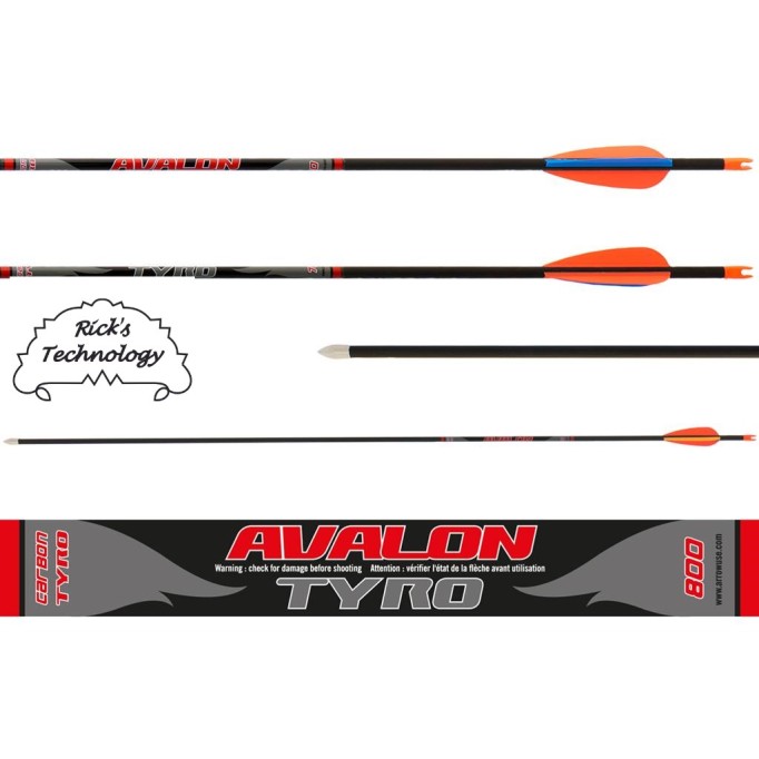 Strela Carbon Tyro ID4.2 800-30'' 2''Vanes 90gr