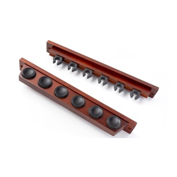 Drveni držač 6 bilijar štapa