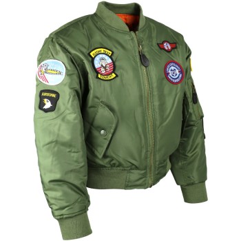 Kids MA1 Flight Jacket - L