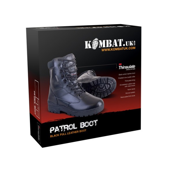 Patrol Boots - All Leather Black - Veličina 12 (46)