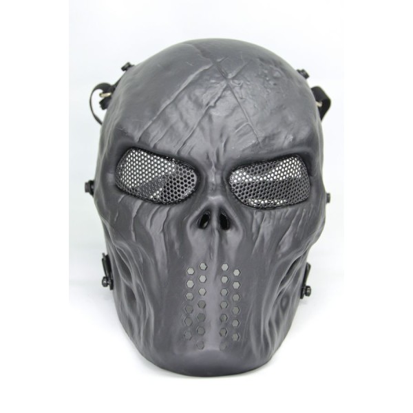 Skull mesh mask - Black