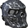 Skull mesh mask - Gunmetal Grey