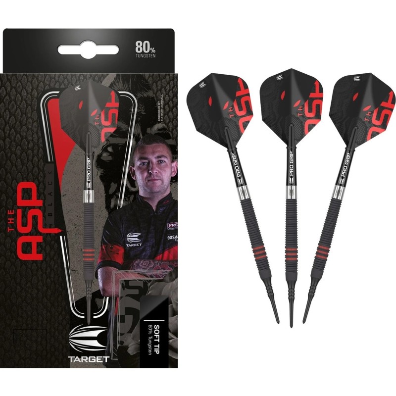 Nathan Aspinall 80% 18g Black 2023 Softdart