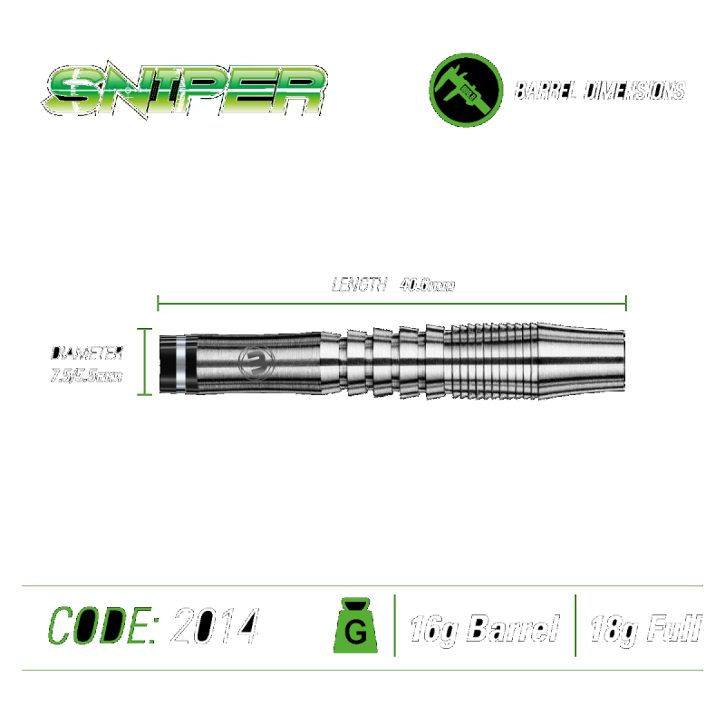 Sniper Softdart 90% Tungsten