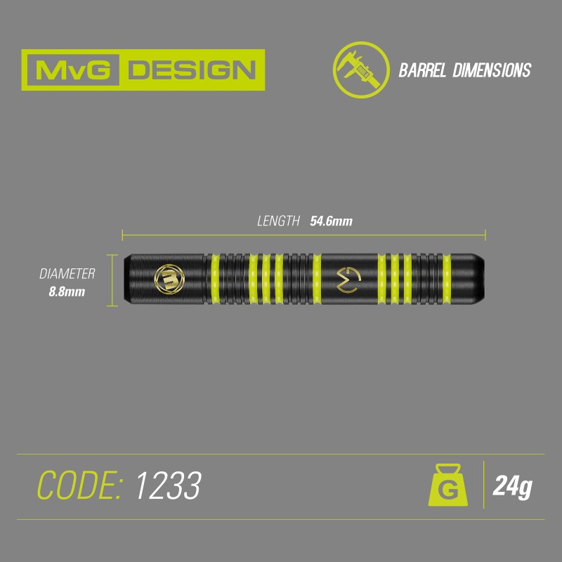 MvG Ambition Brass 24g Steeldart